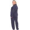 Women's Plus Size Long Sleeve Pajama Set - White Mark - 3 of 3