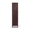 Teamson Home Hatteras Linen Cabinet with Drawers & 2 Rattan Inlay Doors with Adjustable Shelf - 4 of 4