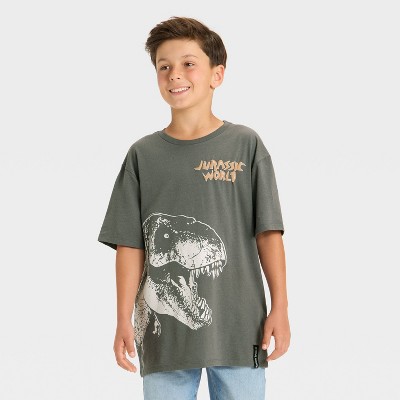 Boys' Jurassic Park T-Shirt - Gray