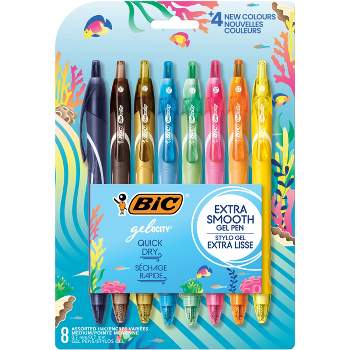 BiC Gelocity 8pk Quick Dry Gel Pen Multicolored Ink Ocean Theme