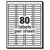 PRES-a-ply Laser/Inkjet Address Labels 1/2 x 1 3/4 White 8000/Pack 30640 - 3 of 4
