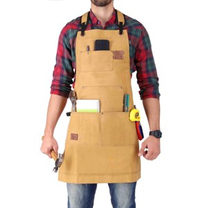 WHITE DUCK Premium Canvas Work Apron - Adjustable Tool Apron for Men, Durable 100% Canvas with Multiple Pockets for Workshop, Mechanic, Carpenter - 1 of 4