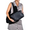 ORLITHA - Black Suede Leather Shoulder Bag (Women) black suede standart - 4 of 4