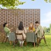 MAYEERTY 72.05x47.24in Foldable Brown Galvanized Steel Partition Screen (6 Panels) - 3 of 4
