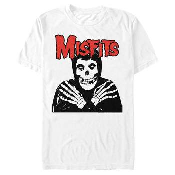 Men's Misfits Fiend Skull Red Logo T-Shirt