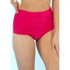 Swimsuits for All Women's Plus Size Shirred High Waist Swim Brief - image 4 of 4