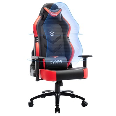 COLAMY Big and Tall Gaming Chair 350lbs-Racing Computer Gamer Chair, Ergonomic High Back PC Chair with Wide Seat, Black with Footrest