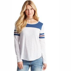 Aeropostale Womens Athletic Embellished T-Shirt, White, Small - 1 of 1
