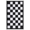 Outdoor Rug Outdoor Blanket Waterproof Outdoor Plastic Straw Rug, Modern Checkered Reversible Floor Mat for RV, Porch, Deck, Balcony - 4 of 4