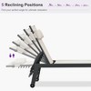 PURPLE LEAF Outdoor Lounge Chair Set Aluminum Patio Chaise Lounger with Side Table and Pillow for Outside Pool Beach Sunbathing Tanning Recliner - 4 of 4