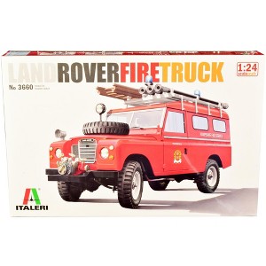 Skill 3 Model Kit Land Rover Fire Truck 1/24 Scale Model by Italeri - 1 of 4