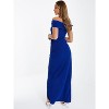 QUIZ Women's Scuba Crepe Ruched Bardot Maxi Dress - 3 of 3