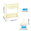 Unique Bargains Acrylic Mini Earring Display Stand and Coat Hangers 1 Set - 2 of 4