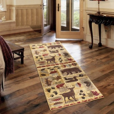 LunaLulinlk Beige Multi 5 ft. 3 in. x 7 ft. 3 in. Lodge Southwestern Area Rug