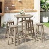 WestinTrends Malibu All Weather Hdpe Outdoor Patio Bar Height Dining Set (5-Piece) - 2 of 4