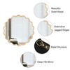 KWPZQEB Circle Mirror for Wall 42 inch, Solid Wood Frame -Wavy Round Mirror for Over Sink, Bathroom, Entryway, Bedroom, Vanity - 4 of 4