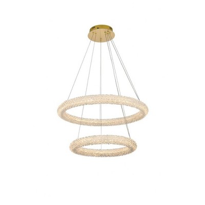 Elegant Lighting Bowen 2 - Light Chandelier in  Satin Gold
