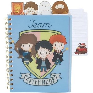 Harry Potter Hogwarts Tab Journal Notebook, Spiral Bound, 96 Lined Pages, 8 x 7 inches, Blue - 1 of 1