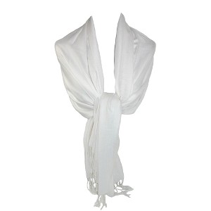 CTM Women's Classic Pashmina Style Wrap Scarf Shawl (Pack of 2) - 1 of 4