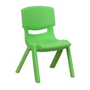Riverstone Furniture Collection Plastic Stack Chair Green