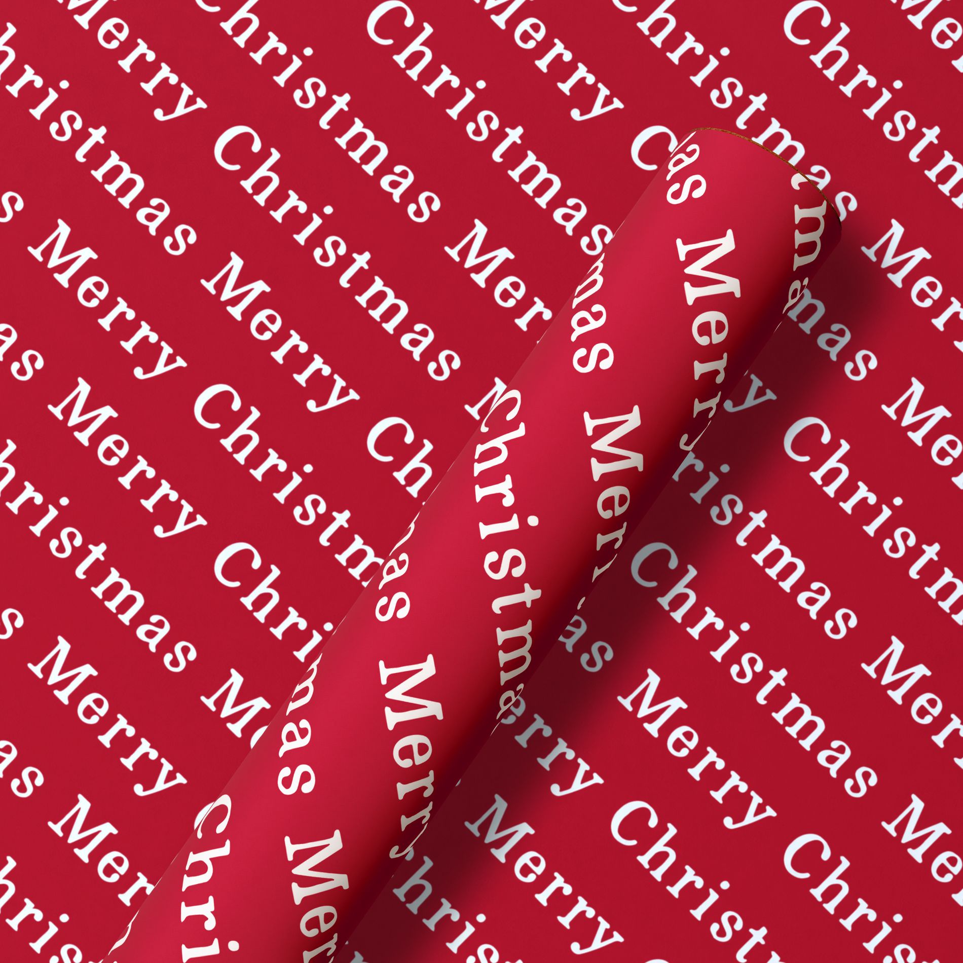 96"x30" Christmas Wrapping Paper 'Merry Christmas'