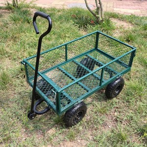 VYNXARIA Wagon Cart Garden cart trucks make it easier to transport firewood (green) - 1 of 4