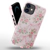 BONGEEK Generic Case Compatible with iPhone 11,Scratch Resistant Hybrid 2-Layer Hard Shell Phone Case,Bows Roses Pink Ribbon Aesthetic - 2 of 4