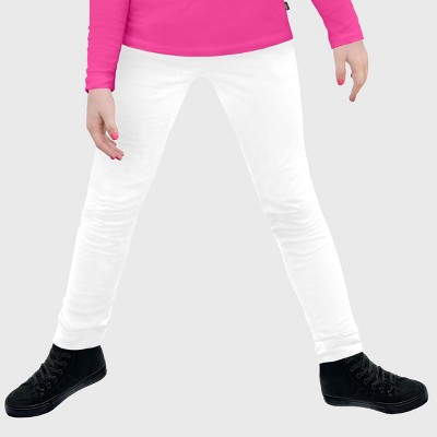 City Threads USA-Made Girls Soft Fleece Comfortable & Stylish Stretch Leggings for Toddlers/Kids