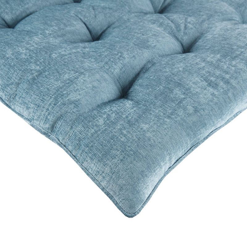 Alder Chenille Lounge Floor Pillow Cushion Aqua - Intelligent Design, 3 of 10
