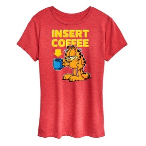 Women's - Garfield - Coffee Short Sleeve Graphic T-Shirt - 1 of 4