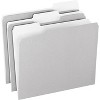 Pendaflex Colored File Folders 1/3 Cut Top Tab Letter Gray/Light Gray 100/Box 15213GRA - 2 of 3