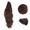 Unique Bargains Women's Nature Long Hair Ponytail Wig Clip 21.65inch Light Brown 1 Pc - 4 of 4