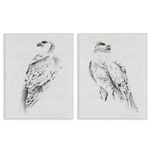 Stupell Industries White Hawk Winter Birds, 16" x 20" - 1 of 4