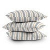 Little Arrow Design Co. Ivy Stripes Outdoor Throw Pillow Cream/Blue - Deny Designs - 3 of 3