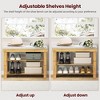 KTMBDW Shoe Rack Bench, 3-Tier Bamboo Shoe Storage Organizer, Entryway Bench, Holds Up to 300 lb, for Entryway Bathroom Bedroom - 4 of 4
