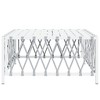 vidaXL Patio Table White 27.6 in.x27.6 in.x13.4 in. Woven Fabric - 4 of 4