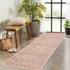 Floral Area Rugs for Living Room Washable Rug Non Slip Ultra Thin Boho Flower Indoor Floor Carpet for Girls Room Nursery Playroom - 2 of 4
