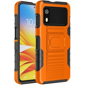 Nakedcellphone Case for Zebra EM45 RFID Mobile - Rugged Hybrid Phone Cover with Grip Stand - 1 of 4