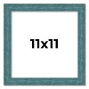 PosterPalooza | Square Simple Blue Picture Frame - UV Acrylic, Foam Board Backing, Hanging Hardware - 2 of 4