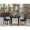 Retro Kitchen Dining Set - 5 Piece Table & Chairs - Solid Wood Dinette Set - Modern Farmhouse Style - 2 of 4