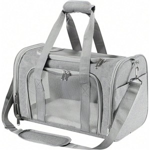 BABYYER Travel in Style: Portable Pet Carrier for Small Pets up to 15 Lbs- Airline Approved, Collapsible & Comfortable cat - 1 of 4