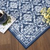 Washable Runner Rug 2x8 Floral Runner Rug for Hallway Print Distressed Runner Carpet Non-Slip Accent Throw Rug for Kitchen Bathroom - 4 of 4