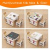 Kids Table and Chair Set, 4 in 1 Wooden Activity Table & 2 Chairs with Storage Drawer Detachable Tabletop for Toddlers Kids Drawing, Reading - 4 of 4