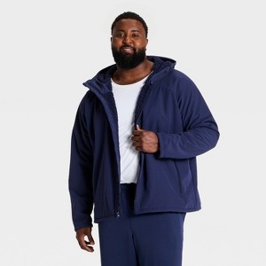 Men's Big Soft Shell Jacket - All In Motion™ Navy Blue 3XL : Target
