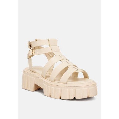 Dewey Recycled Faux Leather Gladiators
