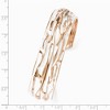 Black Bow Jewelry 18mm Rose Gold Tone Plated Sterling Silver Domed Crinkle Cuff Bracelet - 2 of 3