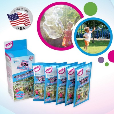 WOWmazing Giant Bubble Concentrate Solution 5-Pack for Outdoor Fun