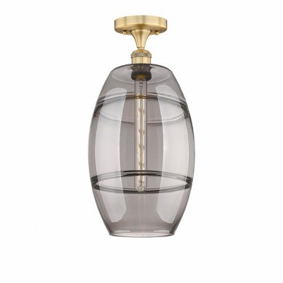 Vaz - 1 Light Semi-Flush Mount In Industrial Style-18.63 Inches Tall and 10 Inches Wide