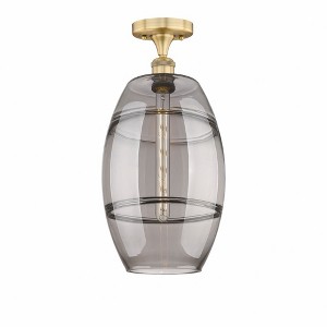 Vaz - 1 Light Semi-Flush Mount In Industrial Style-18.63 Inches Tall and 10 Inches Wide - 1 of 1