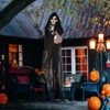 SEVOBAL Party Decorations and Accessories 4.3' Animated Guitar Playing Grim Reaper Halloween Durable Realistic Outdoor Yard, Black, 20"*9.1"*51.2" - 2 of 4